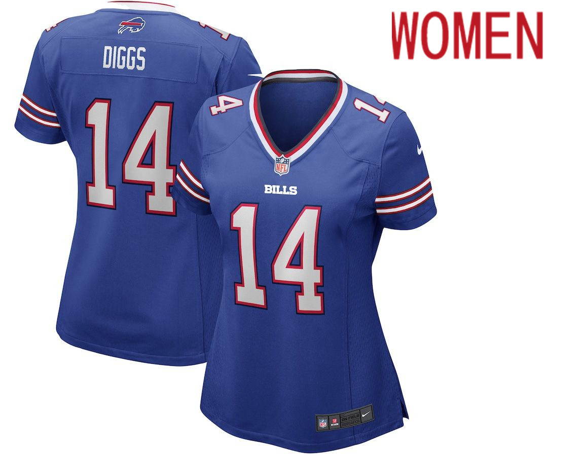 Women Buffalo Bills #14 Stefon Diggs Nike Royal Game NFL Jersey